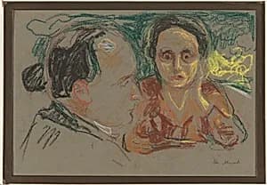 Elsa and Curt Glaser by Edvard Munch