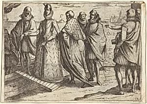 Embarkation at Genoa [recto] by Jacques Callot