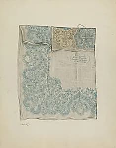 Embroidered Handkerchief by Charlotte Winter