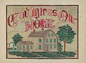 Embroidered Picture by Evelyn Bailey