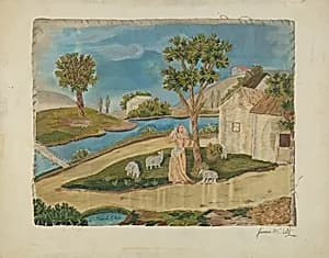 Embroidered Picture by James H.C. Vail