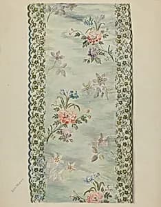 Embroidered Trimmimg by Edith Magnette