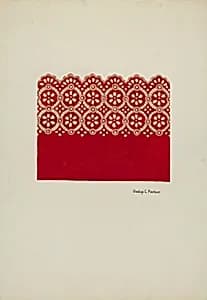 Embroidery for Dress by Gladys C. Parker