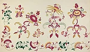Embroidery from Bedspread by Majel G. Claflin