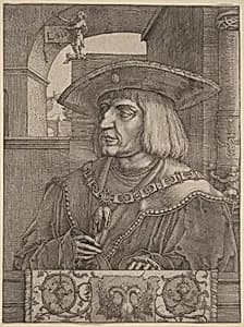 Emperor Maximilian I by Lucas van Leyden