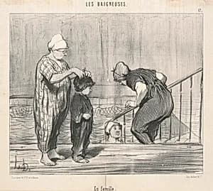 En famille by Honoré Daumier