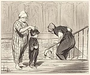 En Famille by Honoré Daumier