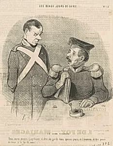 En garde national by Honoré Daumier