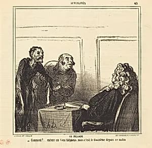 En Irlande by Honoré Daumier