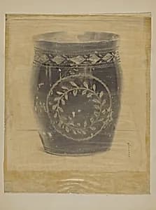 Enameled Pewter Beaker