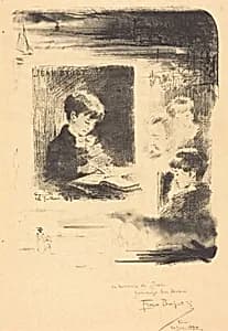 Enfant Dessinant (Child Drawing) by Félix-Hilaire Buhot