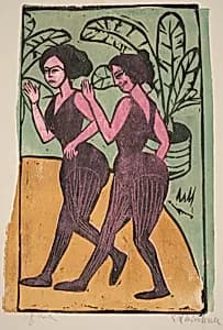 English Step Dancers by Ernst Ludwig Kirchner