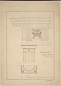 Entablature - Doric Order by John Marin