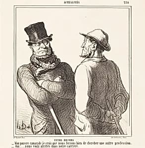 Entre recors by Honoré Daumier