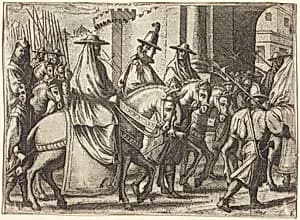 Entry into Ferrara [recto] by Jacques Callot