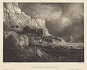 Environs de Dieppe by Eugène Isabey