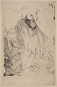 Erasmus of Rotterdam by Sir Anthony van Dyck after Hans Holbein the Younger