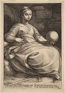 Erato by Hendrik Goltzius