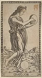 Erato by Master of the S-Series Tarocchi