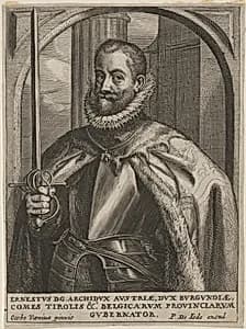 Ernest, Archduke of Austria by Pieter de Jode II after Otto van Veen