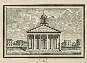 Esperanza, Church by Charles B. J. Févret de Saint-Mémin