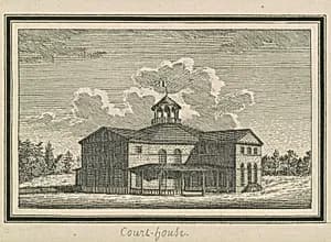 Esperanza, Courthouse by Charles B. J. Févret de Saint-Mémin