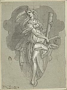 Euterpe (Personification of Music) by Friedrich Sustris