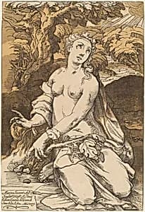 Portrait of Andrea Andreani after Domenico Beccafumi