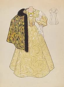 Evening Dress and Cape by Dorothy Gernon