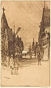 Evening in Little Russia by Muirhead Bone