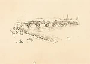Evening, Little Waterloo Bridge by James McNeill Whistler