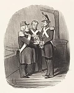 Expliquez-moi donc, monsieur Badoulard... by Honoré Daumier