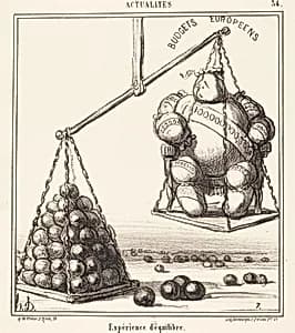 Expérience d'équilibre by Honoré Daumier