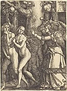 Expulsion from Paradise by Heinrich Aldegrever