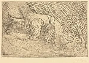 Fagot-gatherer (Le fagotier) by Alphonse Legros