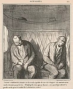 Faisons semblant de dormier ... by Honoré Daumier