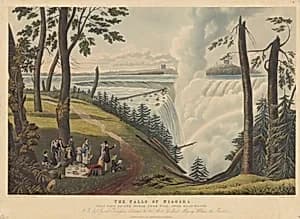 Falls of Niagara by Charles Hunt after James Pattison Cockburn