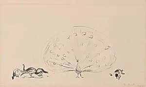 Family of Peacocks by Edvard Munch