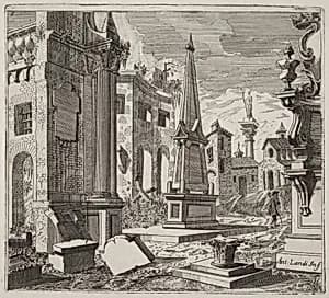 Fantastic Townscape with Ruins