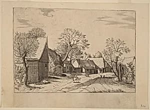 Portrait of Johannes and Lucas van Doetechum after Master of the Small Landscapes