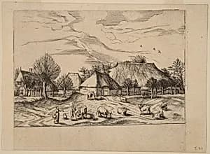 Farms by Johannes and Lucas van Doetechum after Master of the Small Landscapes