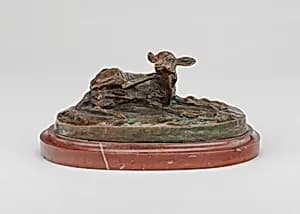 Fawn Scratching by Antoine-Louis Barye
