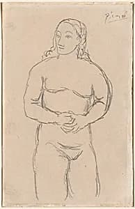 Female Nude [recto] by Pablo Picasso