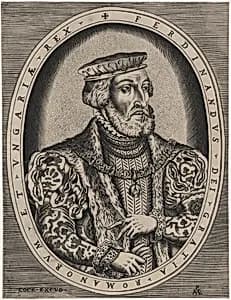 Ferdinand I, Roman Emperor by Hieronymus Cock (publisher)