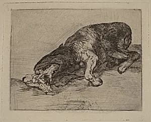 Fiero monstruo! (Fierce Monster!) by Francisco Goya