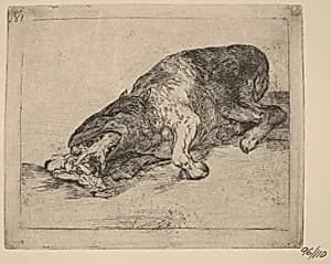Fiero monstruo! (Fierce Monster!) by Francisco Goya