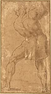 Figure of a Man by after Polidoro da Caravaggio