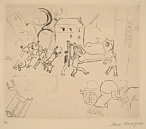 Fire in the City by Marc Chagall