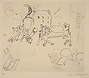 Fire in the City by Marc Chagall