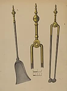Fire Tongs and Shovel by Hans Korsch